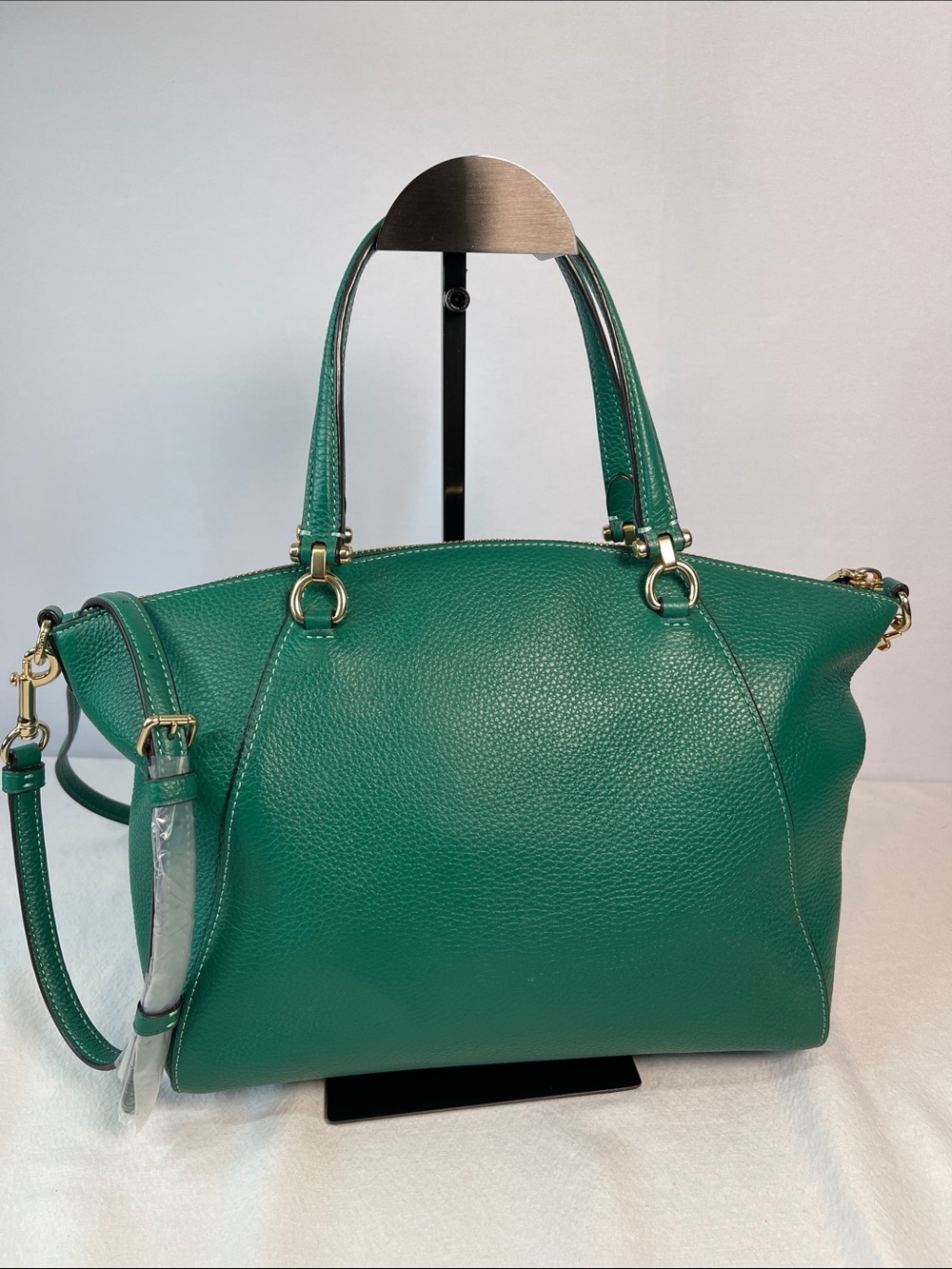 Coach E2157-79997 Prairie Satchel Green Pebble Leather Crossbody Bag - Picture 4 of 14